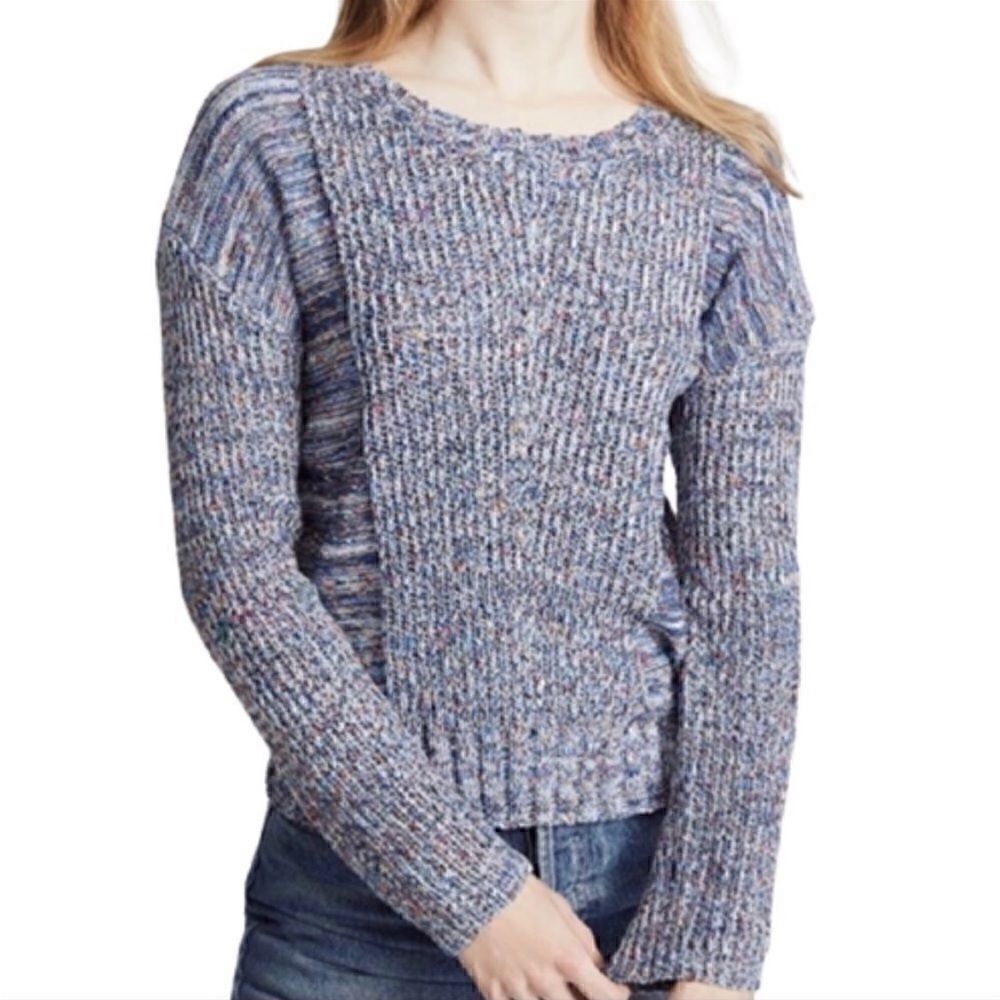 Rails Elsa Speckled Blue Sweater Size L